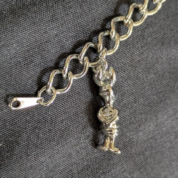DISNEY Winnie The Pooh & Friends Silver Tone Charm Bracelet 7.25" - Picture 4 of 15